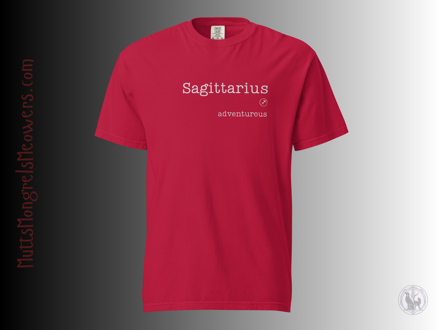 Unisex Adventurous Sagittarius Astrology T-Shirt - Comfort Colors Zodiac Gift Tee