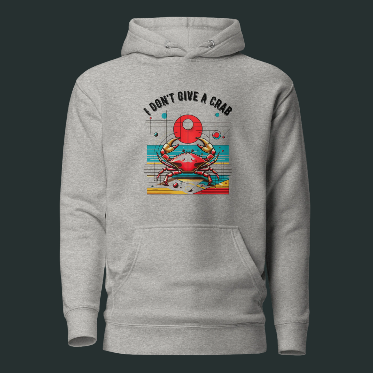 Hoodie Crabby Crab Sweatshirt Crustacean Retro Gift Unique Cosmic Unisex Pop Art Apparel Summer Astrology Cancer Star Sign Zodiac Lovers