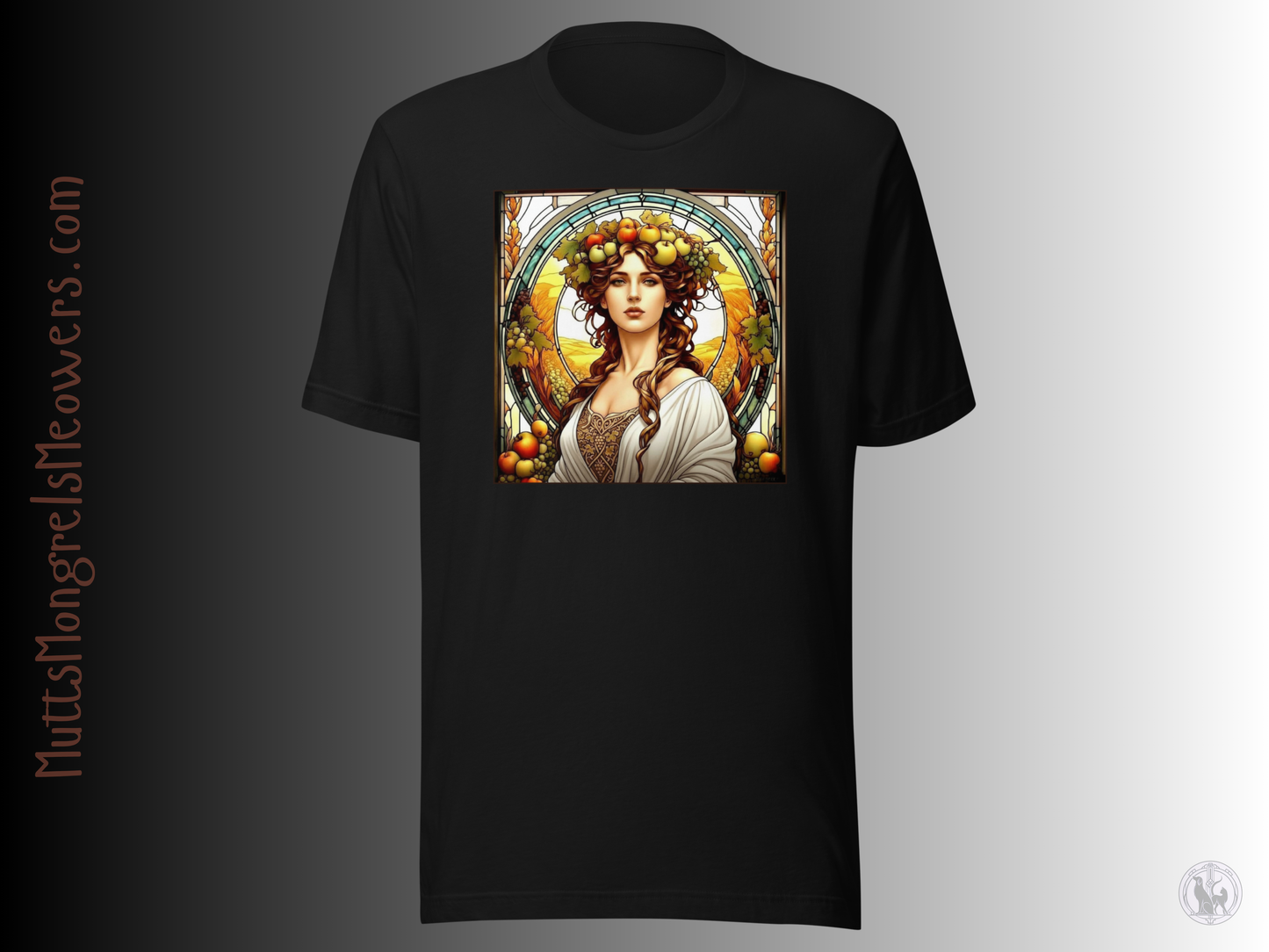 Art Nouveau Fall T-Shirt: Autum Harvest Tee
