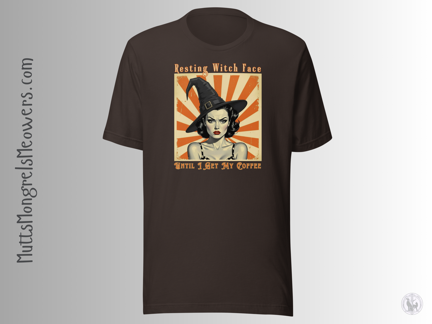 Funny Retro T-Shirt: Halloween Gift for Coffee Loving Women