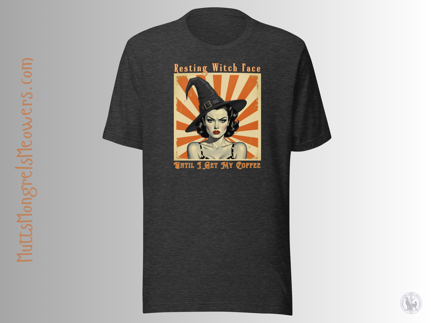 Funny Retro T-Shirt: Halloween Gift for Coffee Loving Women