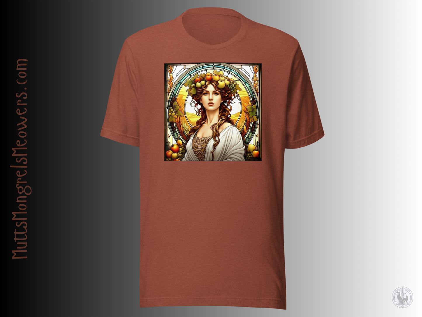 Art Nouveau Fall T-Shirt: Autum Harvest Tee