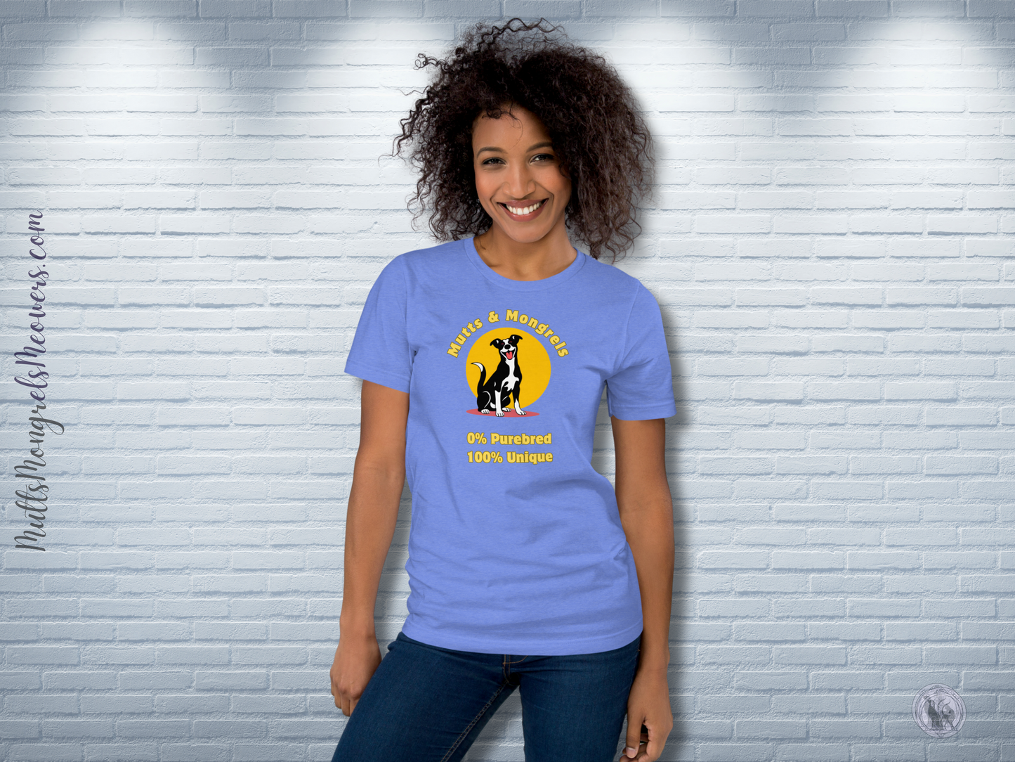 T-Shirt Mixed Breed Mutt Lover Shirt Rescue Dog Tee Funny Dogful Gift Dog Owner Style Unique Theme Unisex Graphic Fit Mongrel Dog Mum Dad