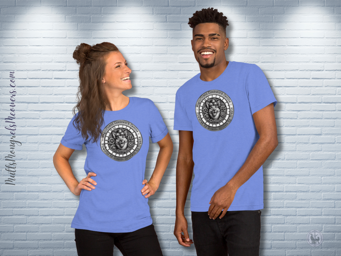 T-Shirt Mixed Breed Dog Steampunk Mongrel Tee Victorian Mutt Apparel dogful Gift Unique Canine Lover Unisex Funny Dog Shirt Dog Mum Dog Dad