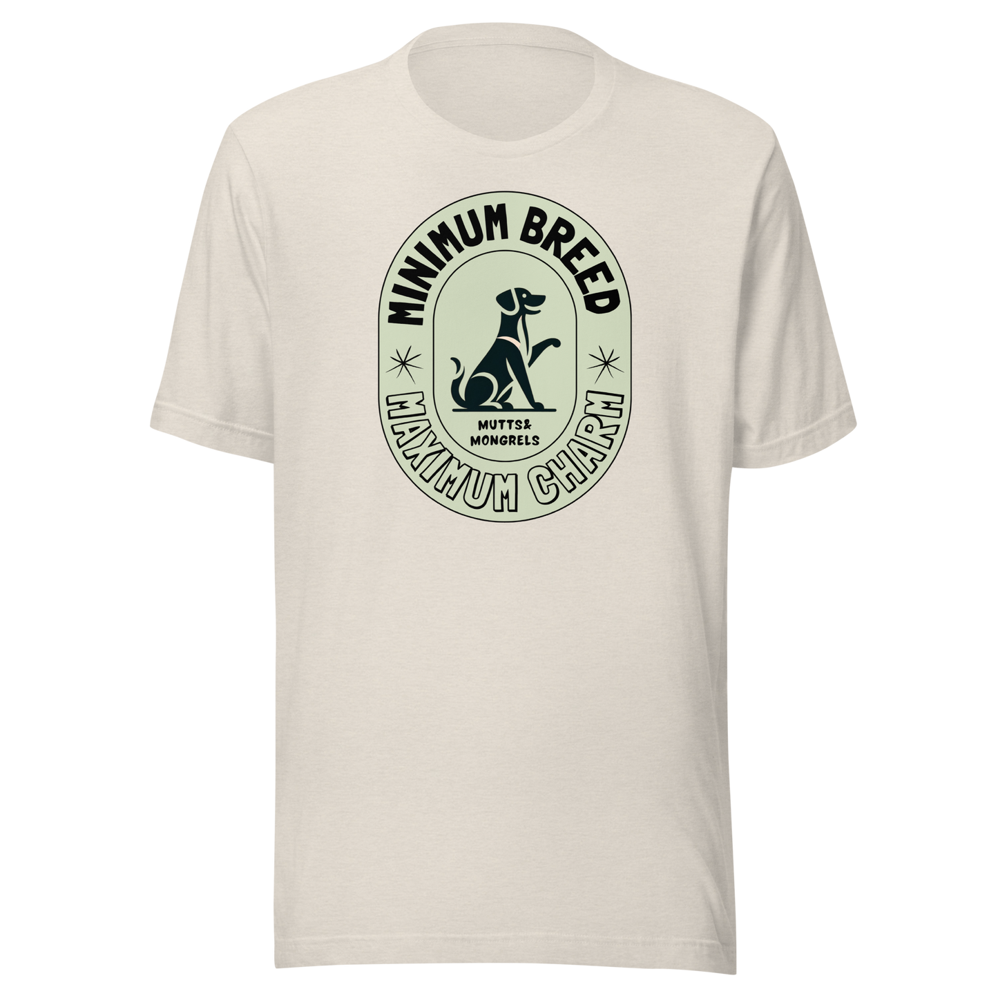 T-Shirt Mixed Breed Dog Humor Tee Rescue Dog Shirt Mutt Pride Apparel Art Deco Dogful Lover Gift Unique Dog Theme Unisex Dog Mom Dog Dad