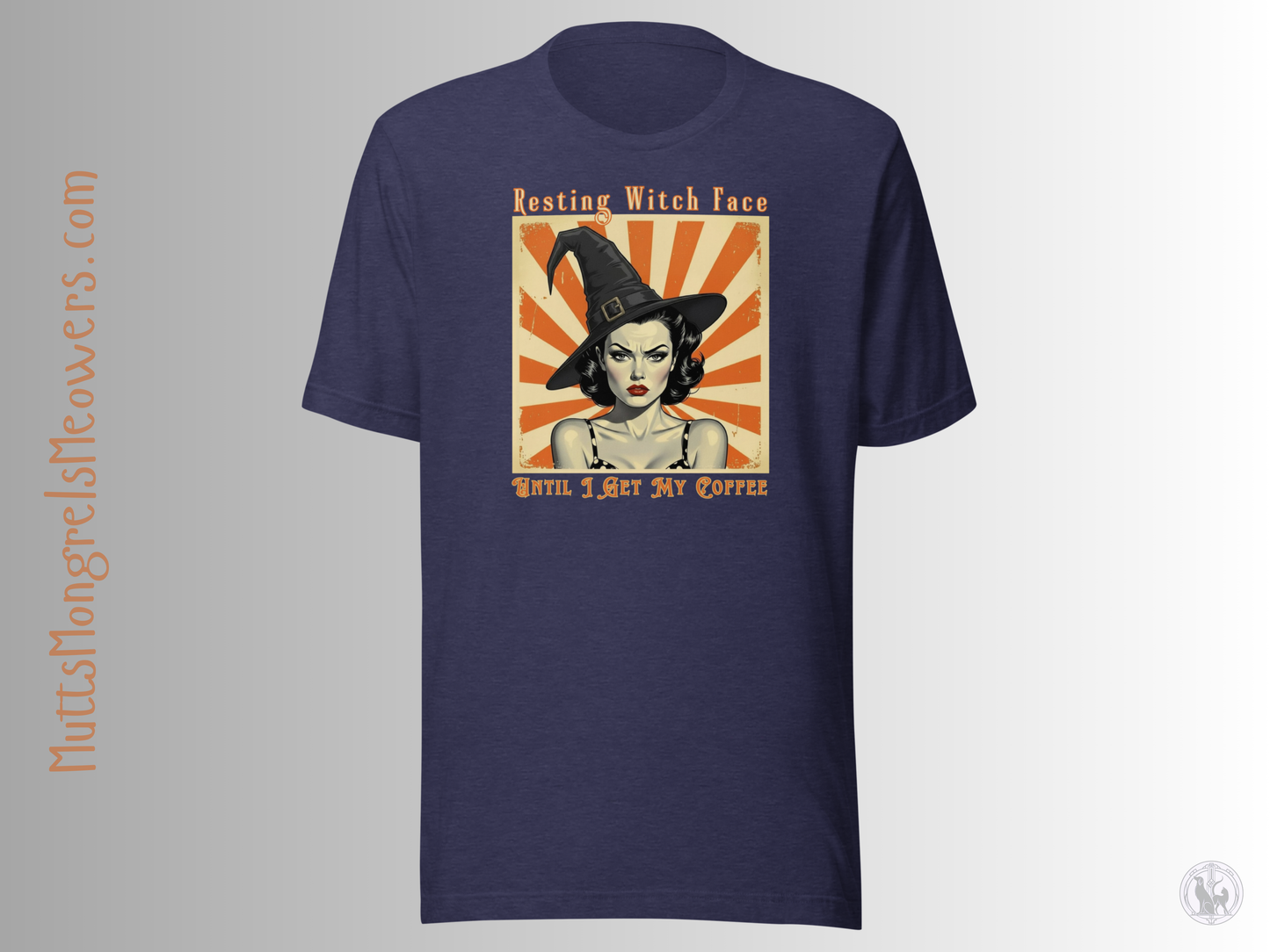 Funny Retro T-Shirt: Halloween Gift for Coffee Loving Women