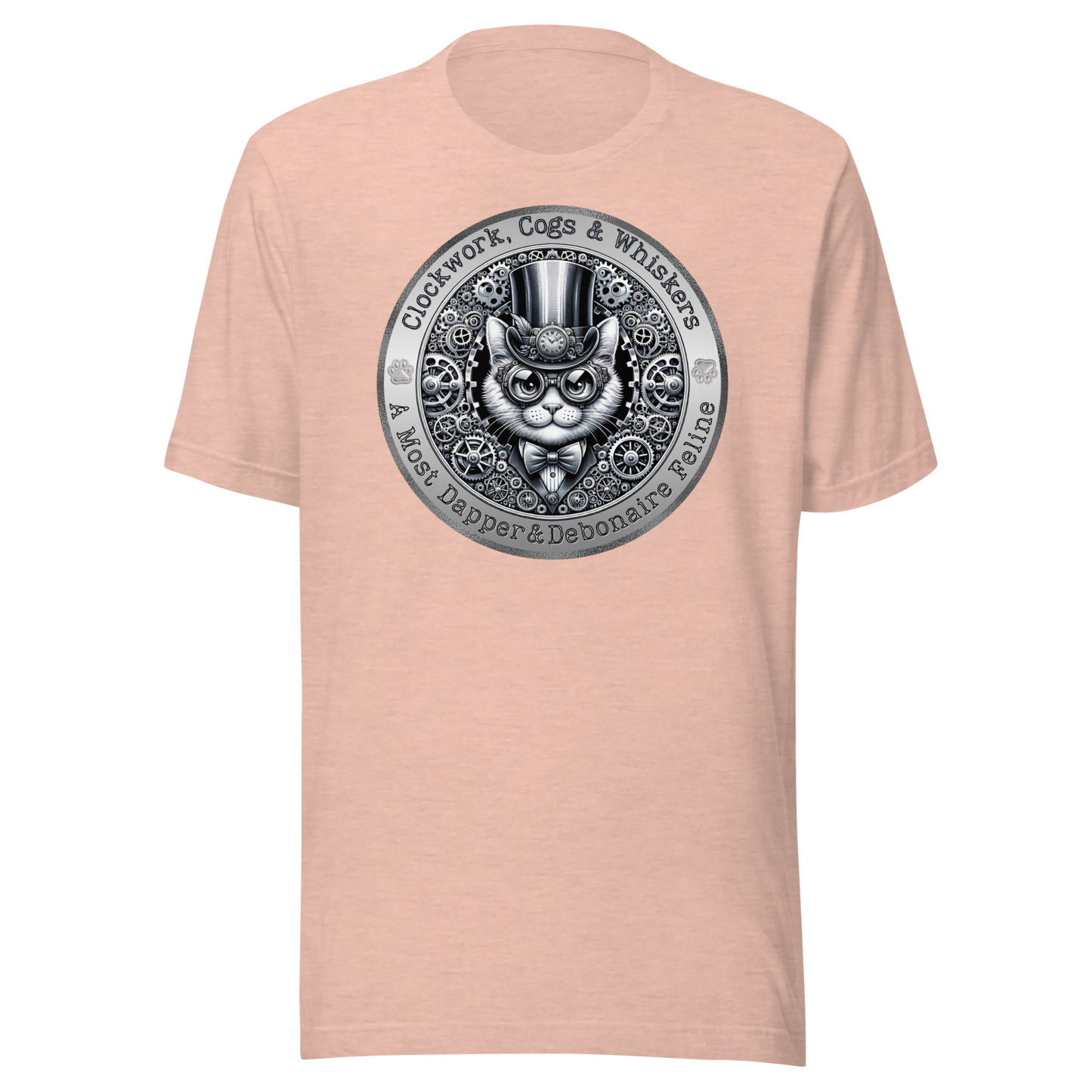 T-Shirt Mixed Breed Steampunk Cat Shirt Feline Lover Gift Victorian Kitty Tee Unique Cat Theme Unisex Catful Pet Apparel Cat mom Cat Dad