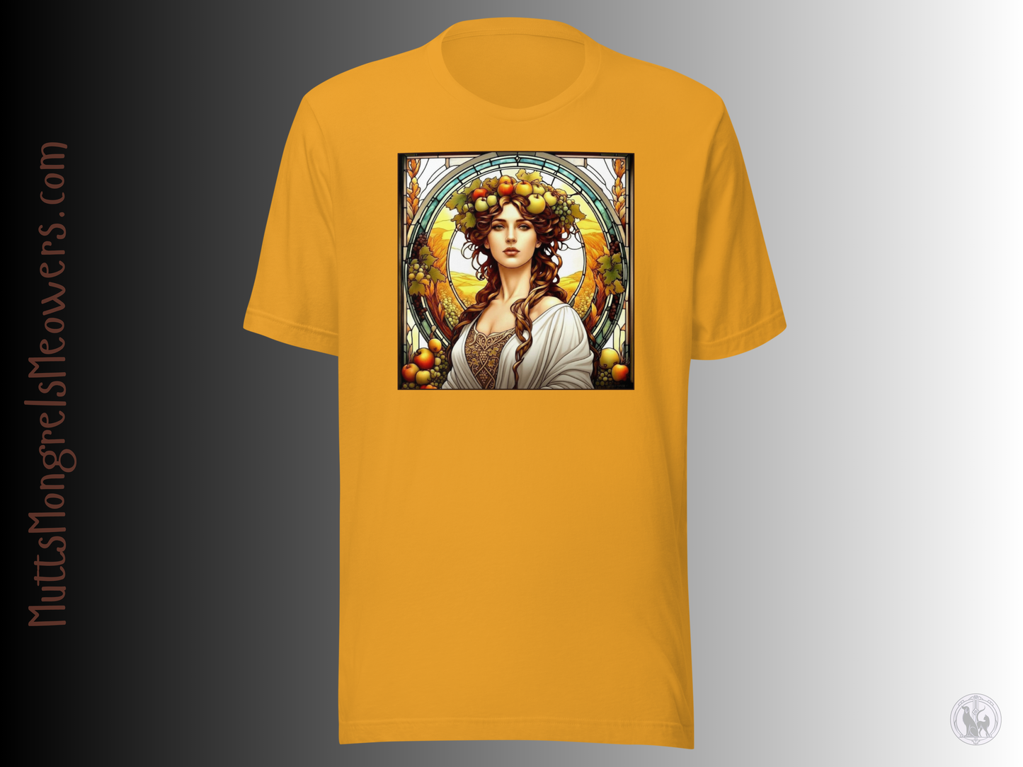 Art Nouveau Fall T-Shirt: Autum Harvest Tee