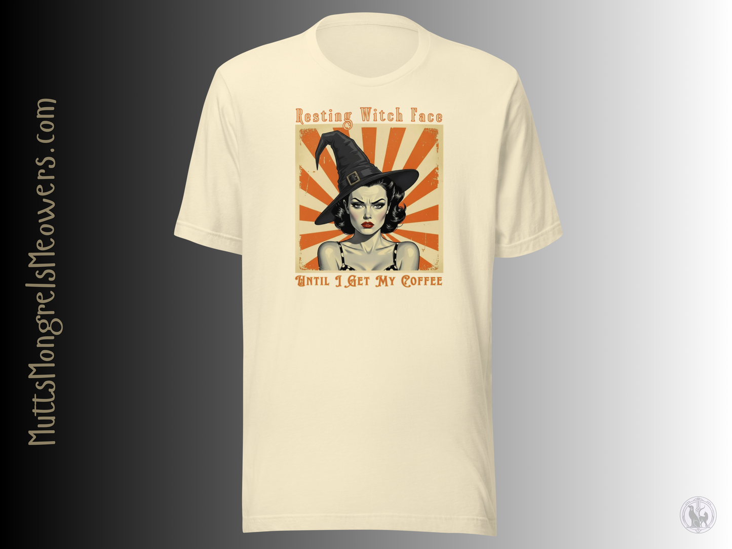 Funny Retro T-Shirt: Halloween Gift for Coffee Loving Women