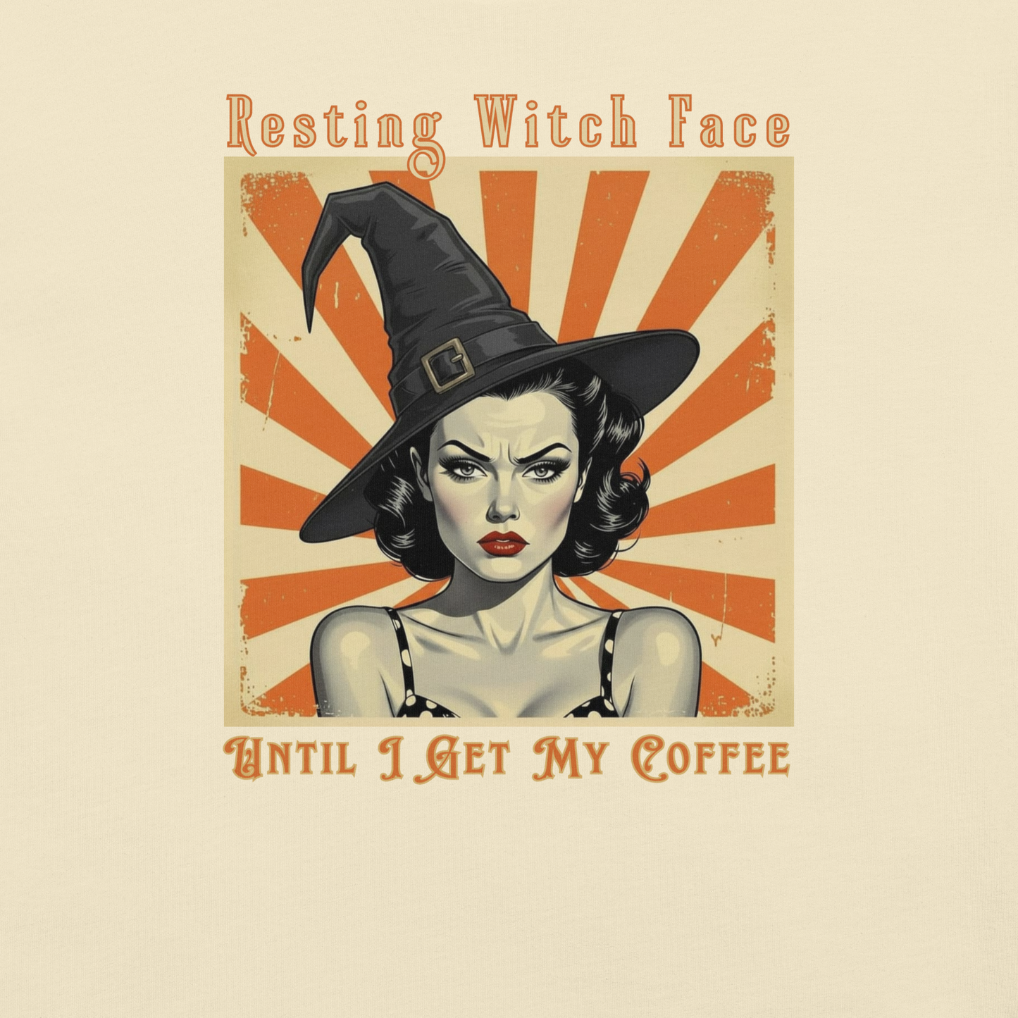 Funny Retro T-Shirt: Halloween Gift for Coffee Loving Women