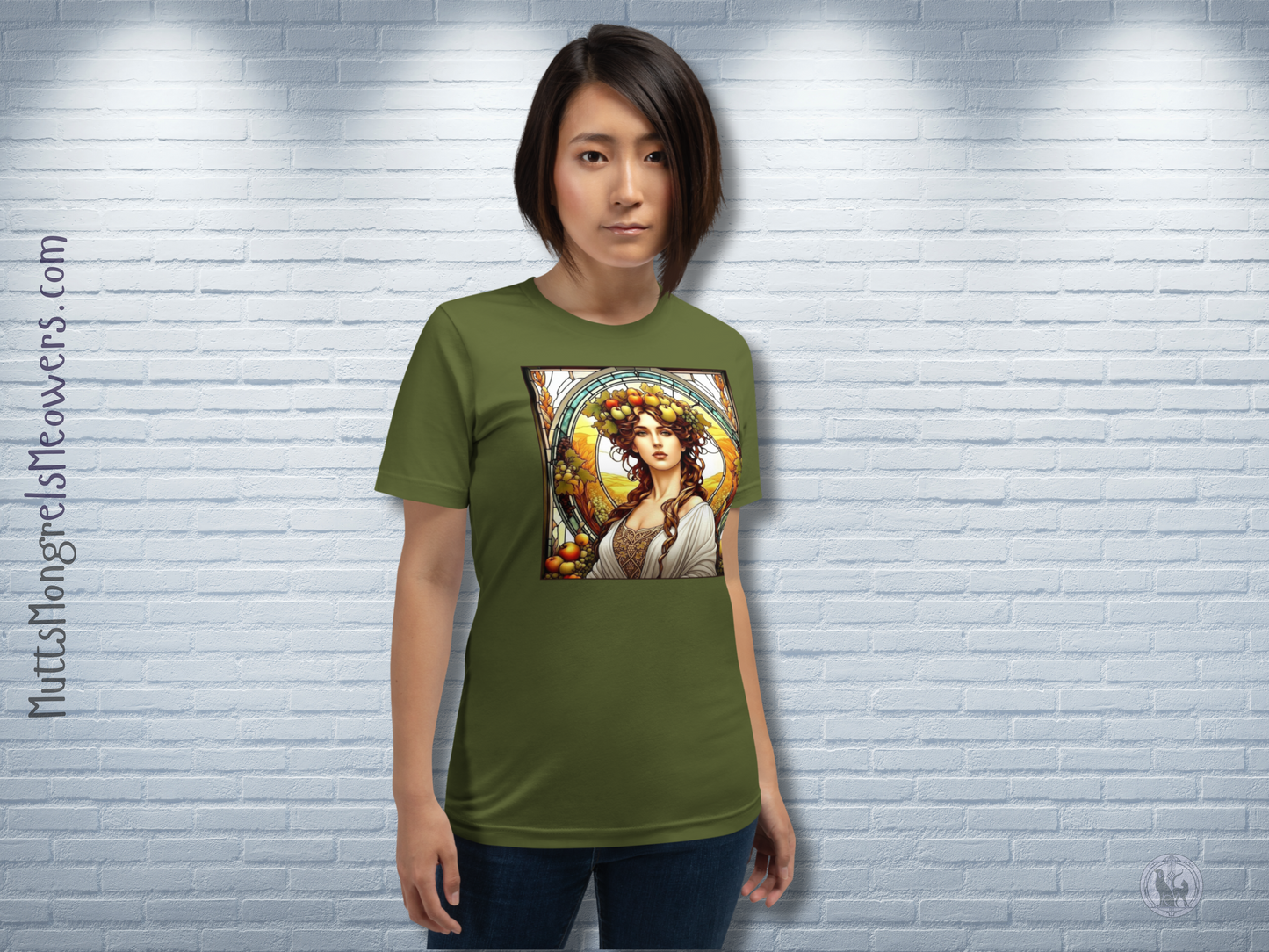 Art Nouveau Fall T-Shirt: Autum Harvest Tee