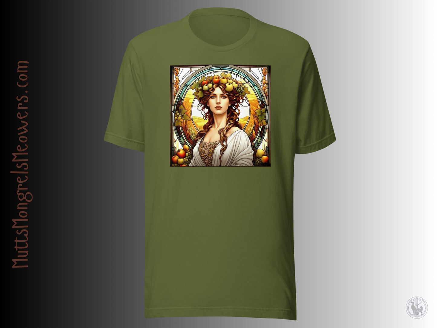 Art Nouveau Fall T-Shirt: Autum Harvest Tee