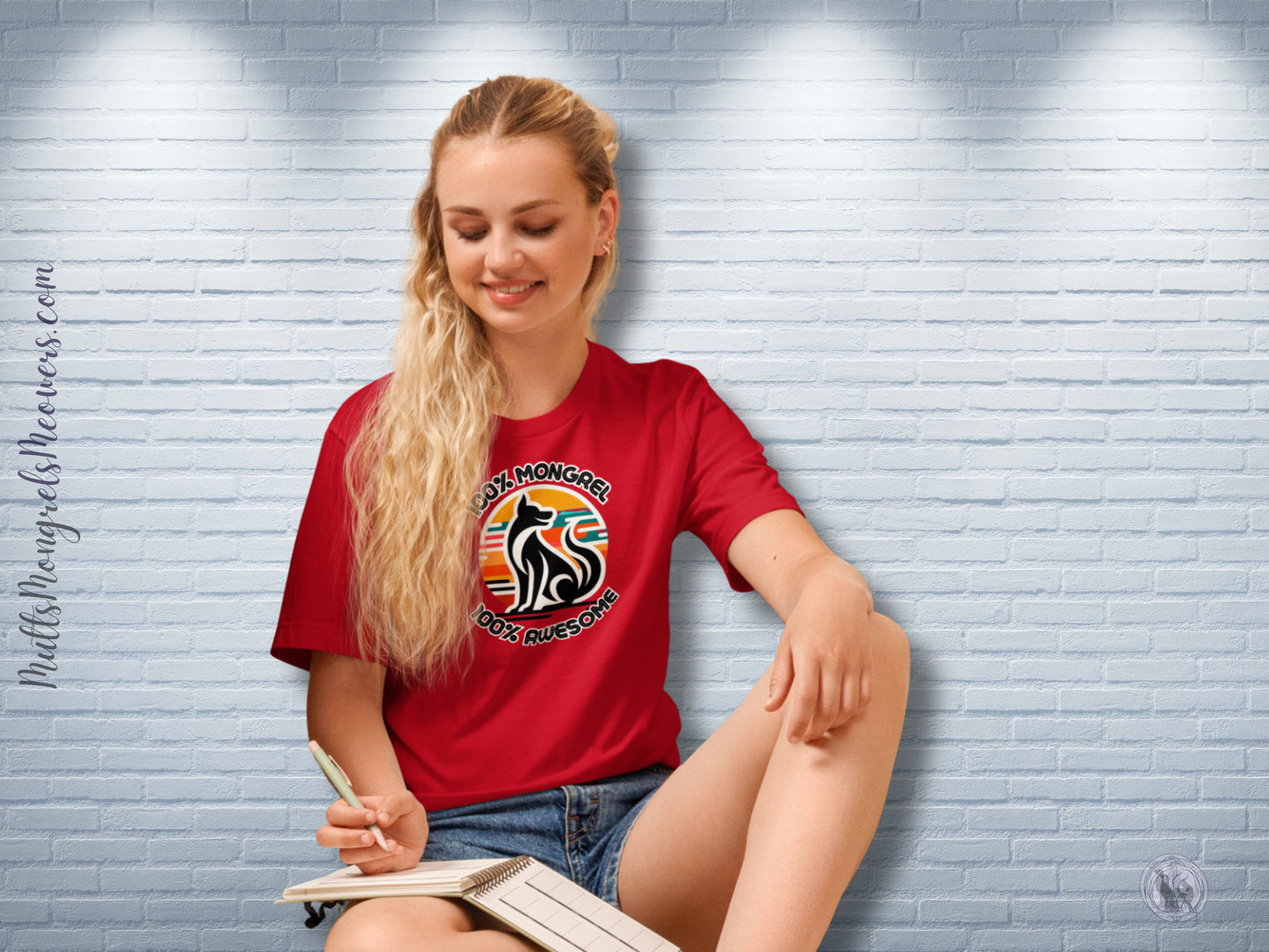 T-Shirt Mixed Breed Dog Tee Funny Retro Style Shirt Dogful Gift Rescue Dog Apparel Unique Dog Theme Unisex Graphic Mongrel Dog Mum Dog Dad