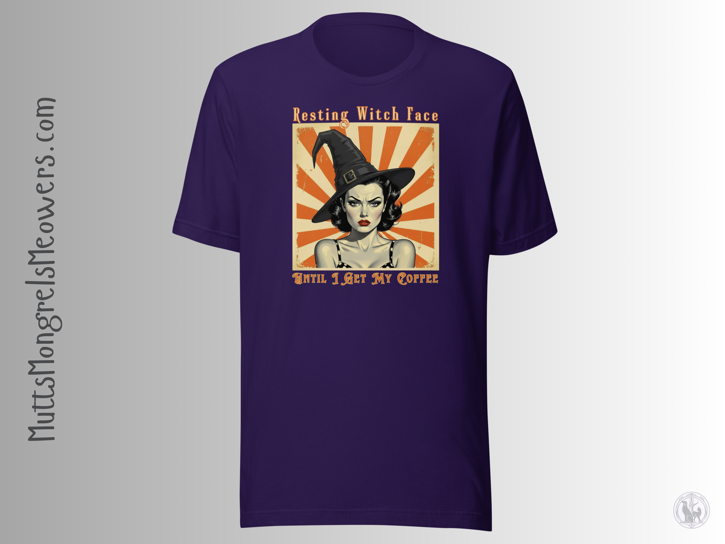 Funny Retro T-Shirt: Halloween Gift for Coffee Loving Women