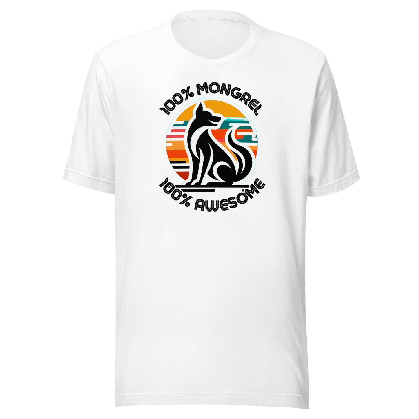 T-Shirt Mixed Breed Dog Tee Funny Retro Style Shirt Dogful Gift Rescue Dog Apparel Unique Dog Theme Unisex Graphic Mongrel Dog Mum Dog Dad