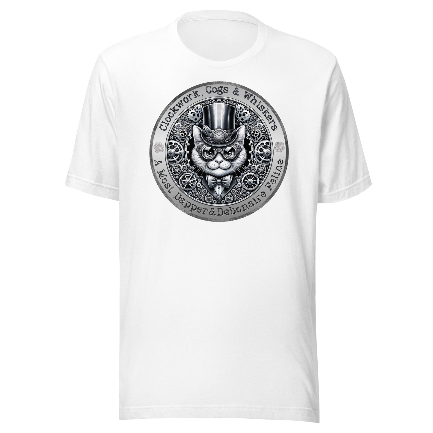 T-Shirt Mixed Breed Steampunk Cat Shirt Feline Lover Gift Victorian Kitty Tee Unique Cat Theme Unisex Catful Pet Apparel Cat mom Cat Dad