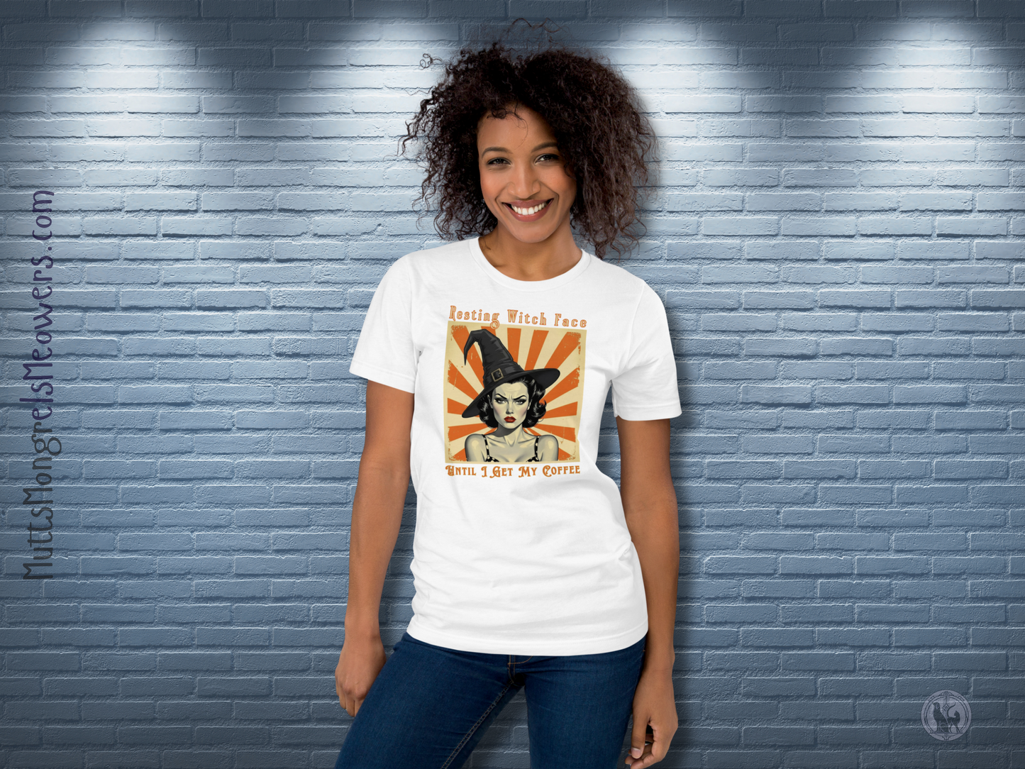Funny Retro T-Shirt: Halloween Gift for Coffee Loving Women