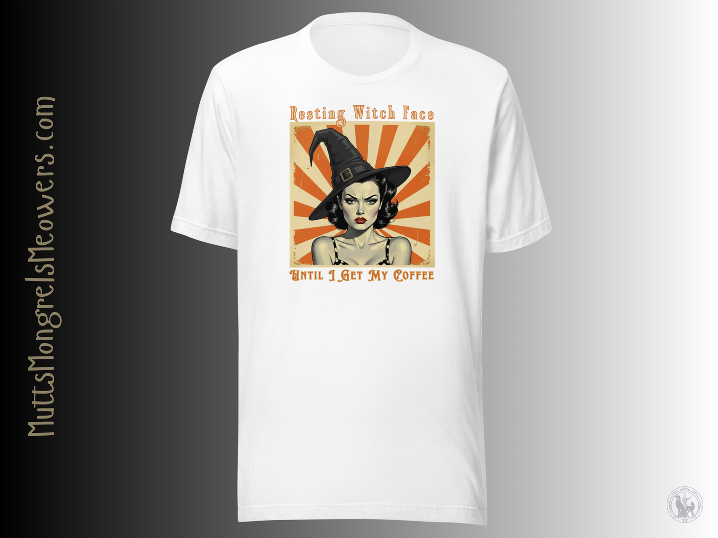 Funny Retro T-Shirt: Halloween Gift for Coffee Loving Women