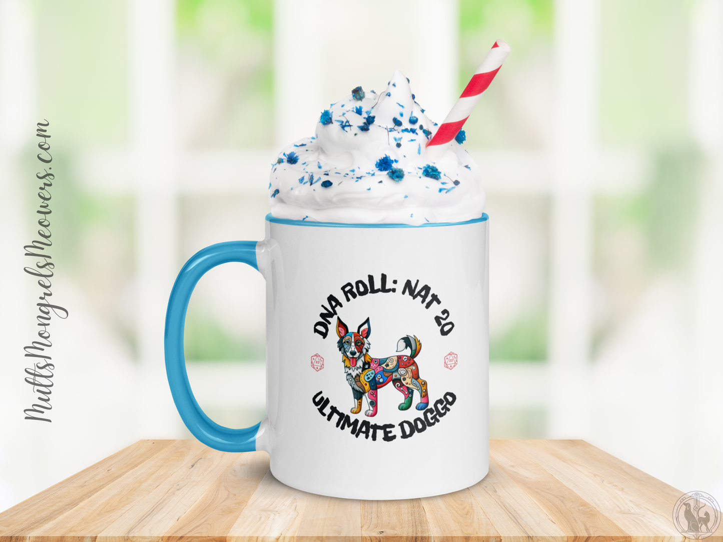 Mug Mixed Breed Rescue Dog Dogful Mongrel Gamer Dog Gift Inspired Dog RPG Themed 11oz Perfect Gift For Dog Lovers Coffee Cup