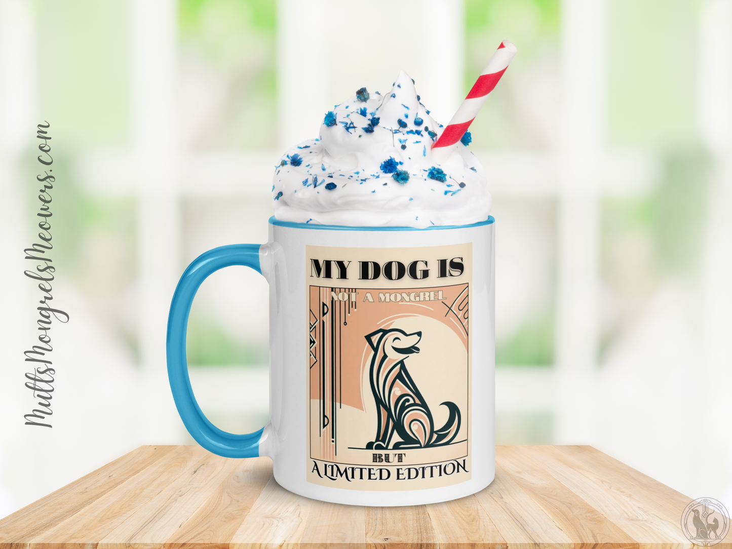 Mug Art Deco Mongrel Mixed Breed Dogful Rescue Dog Rare Coffee Cup Dog Gift Dog Themed 11oz Perfect Gift For Dog Lovers Unique Style