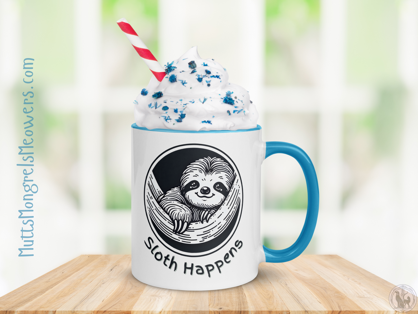 Funny Sloth Mug with Color Inside: Sarcastic Coffee Cup Gift for Animal Lovers