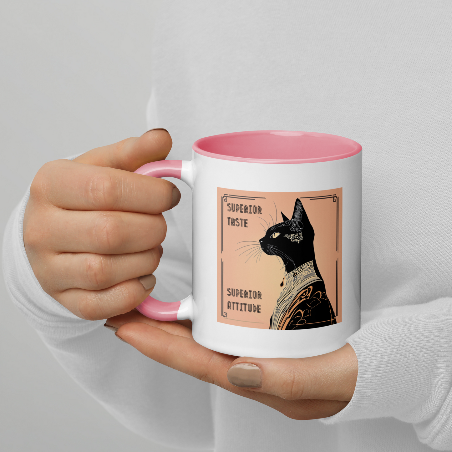 Mug Funny Cat Cup Tea Mug Cat Lover Gift Coffee Style Cat Themed 11oz  Perfect Gift For Catful Lovers Humorous Art Deco Theme
